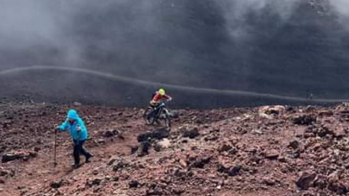 El ciclista que presuntamente agredió al guía de montaña en el parque Nacional del Teide