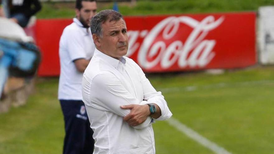 Blas García, en Miramar en el partido ante el Langreo.