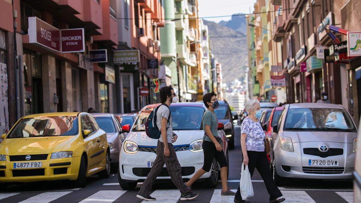 Calle de La Rosa, en el barrio de El Toscal, en Santa Cruz de Tenerife.