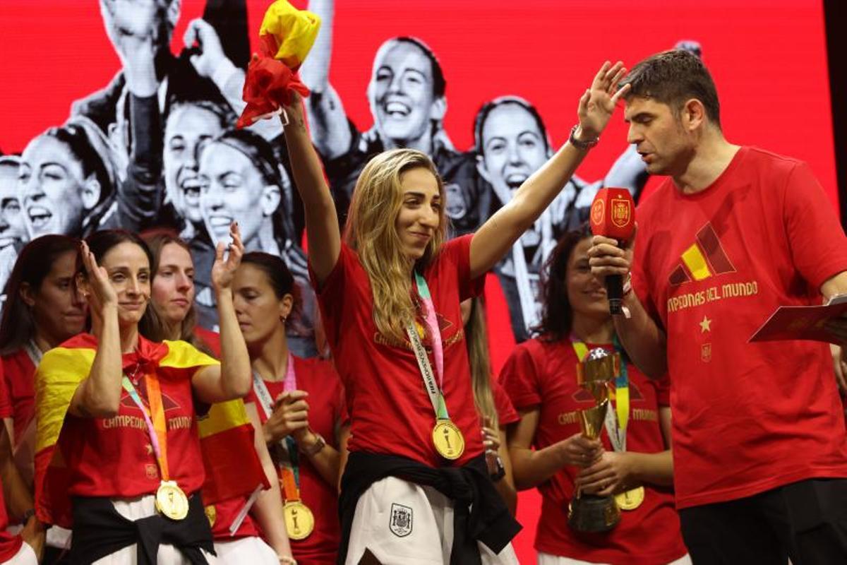 Celebración de las campeonas del mundo