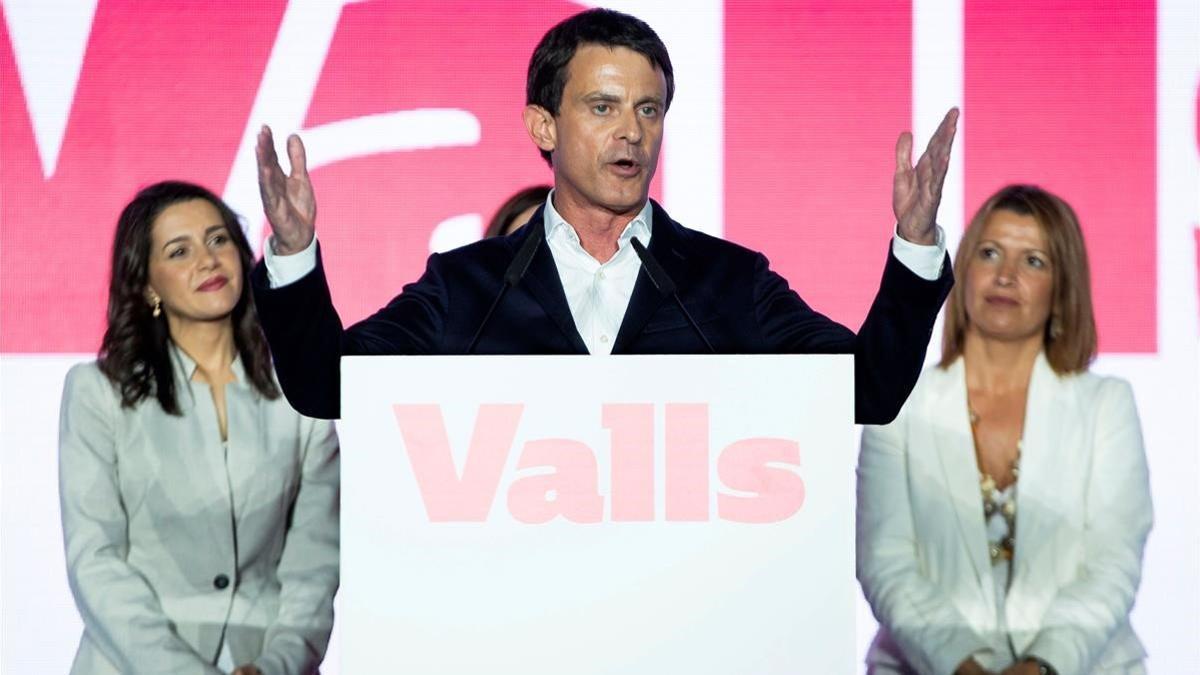 Acto de campaña a las municipales de Manuel Valls