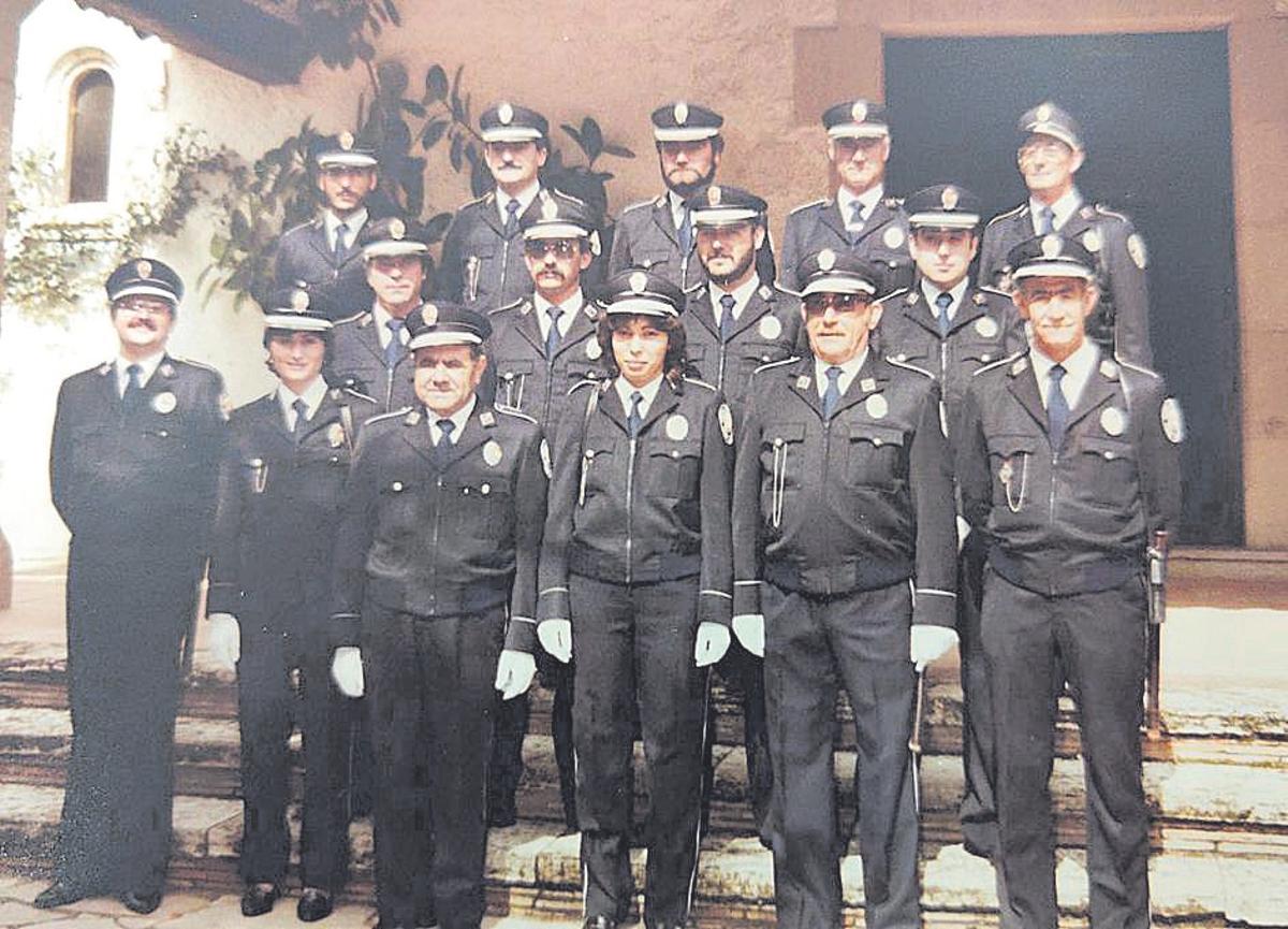 La primera Diada de la patrona de la Policia Local amb dones, el 2 d’octubre del 1984.