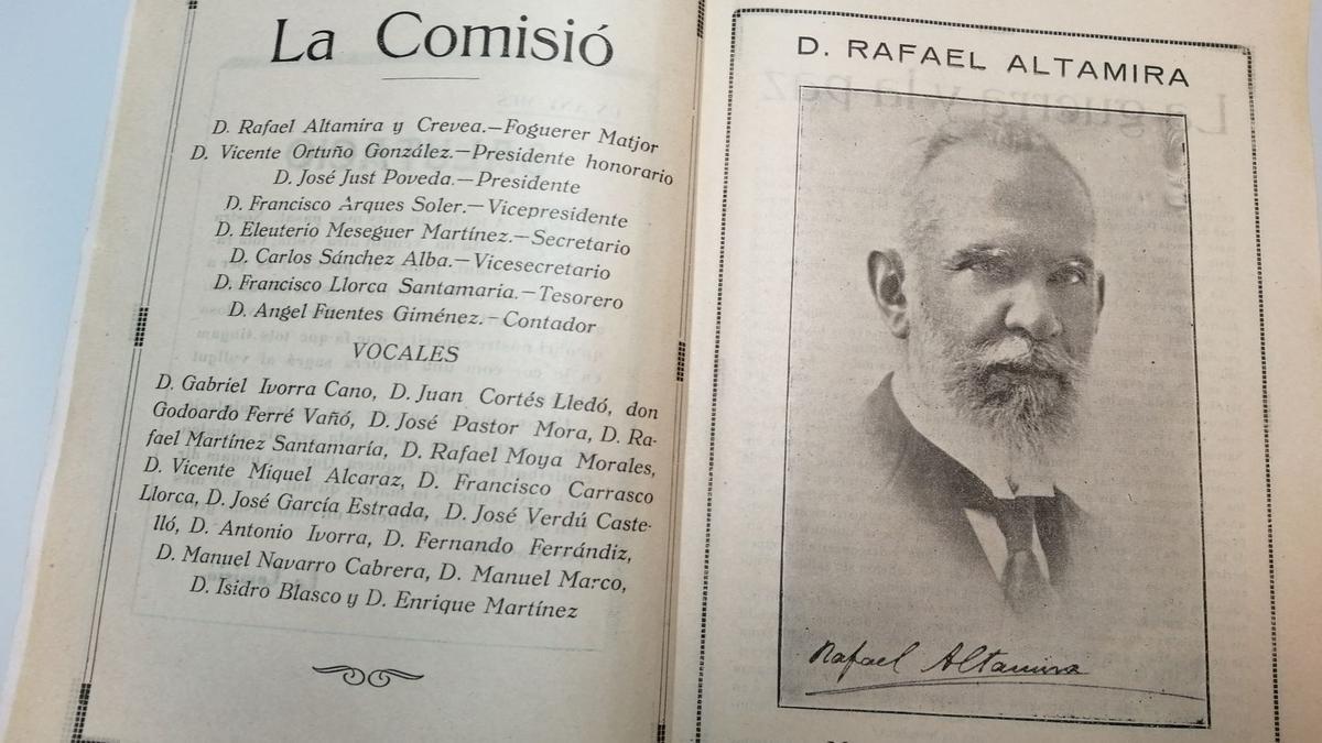 Un libro recoge los artículos sobre Alicante del historiador y jurista  Rafael Altamira