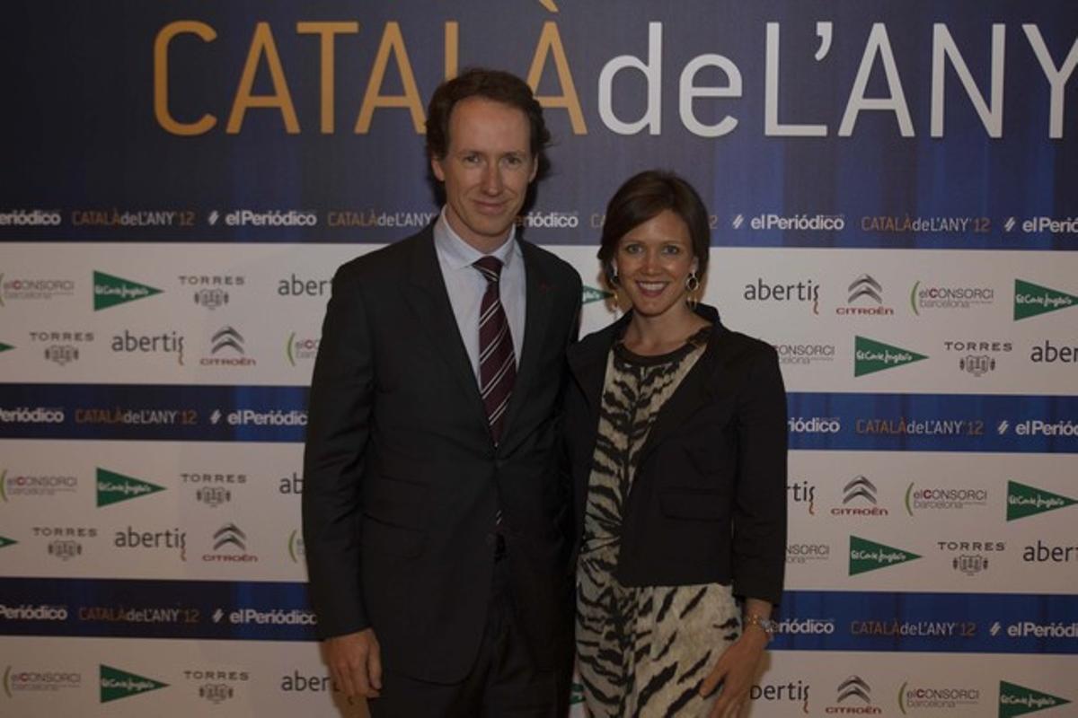 Miquel Torres, director general del Grupo Torres, acompañado por su esposa, Sarah Andrews.