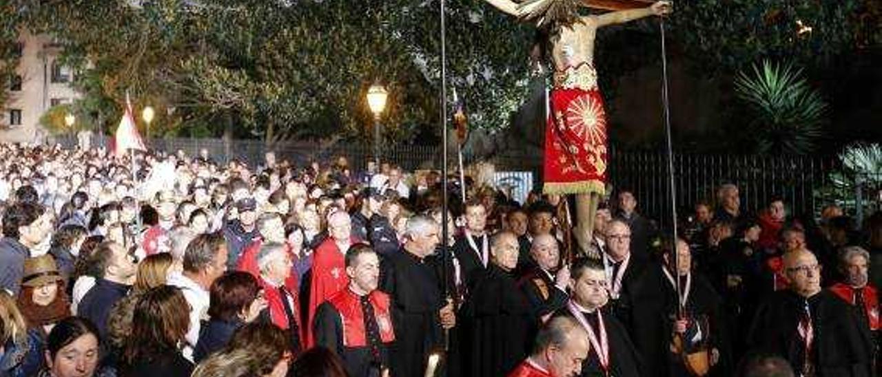El Crist de la Sang en la procesión del Jueves Santo de 2014.