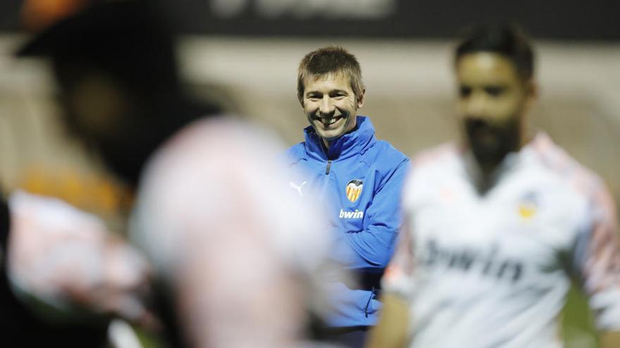 Albert Celades, en un entrenamiento reciente.