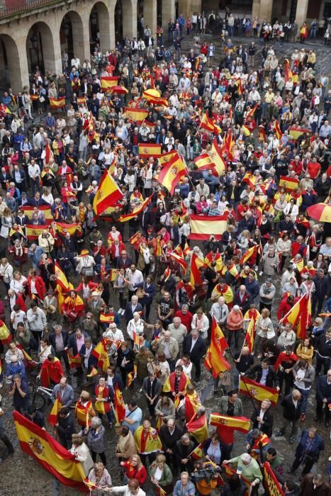Manifestación en Gijón por la unidad de España