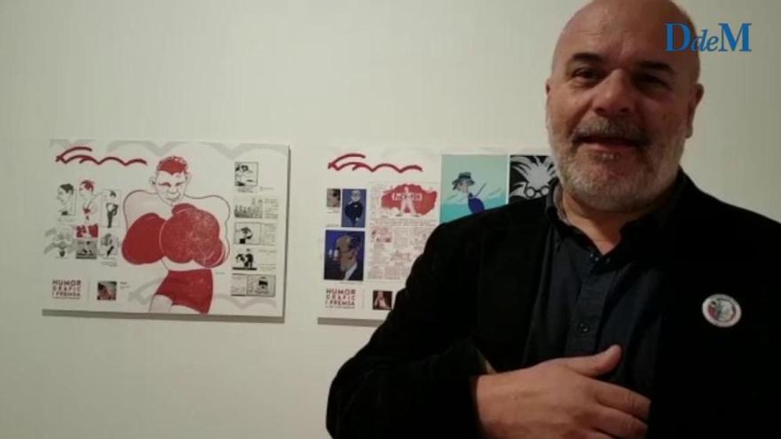 Rafel Vaquer, comisario de la exposición 'Humor gràfic a la premsa de les Illes Balears'