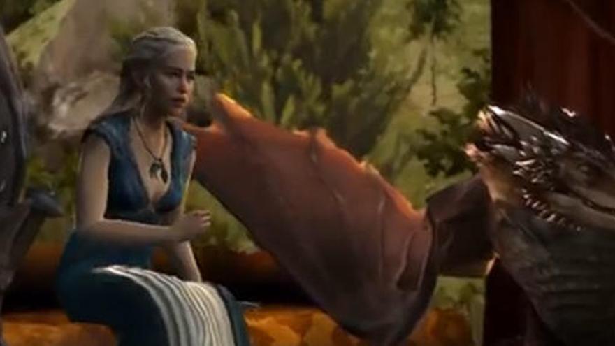 Daenerys Targaryen en una captura del videojoc