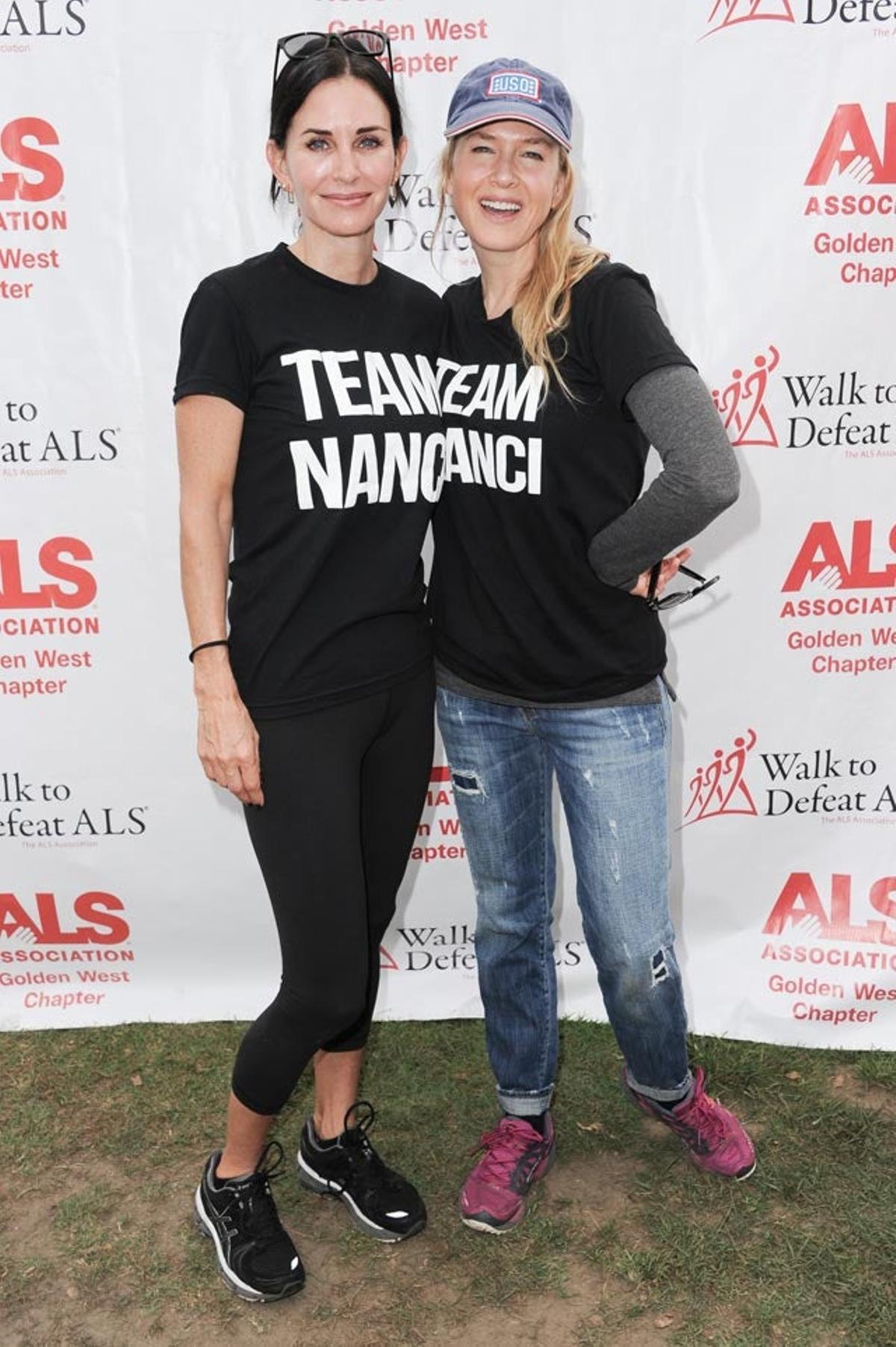 Courteney Cox y Renée Zellweger apoyan la lucha contra la ELA Courteney Cox y Renée Zellweger apoyan la lucha contra la ELA
