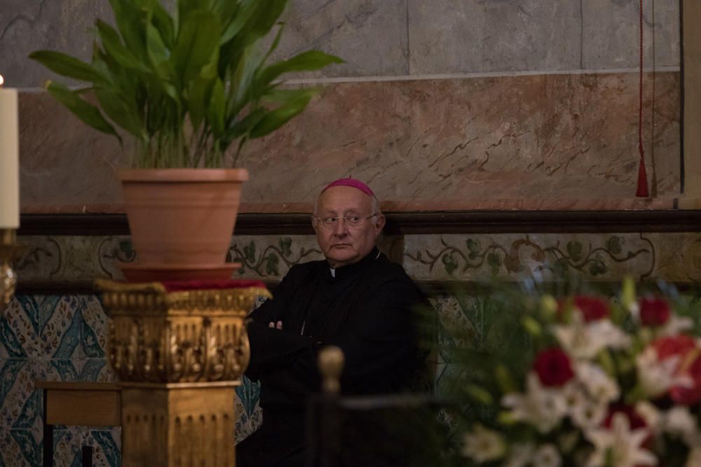 Funeral de Mariano Llobet en la Iglesia de Santo Domingo.