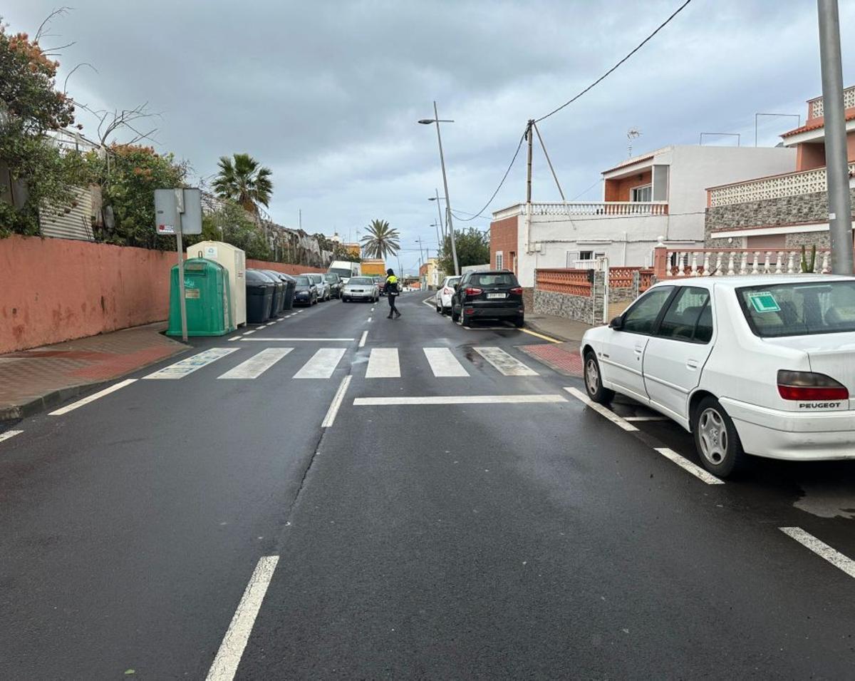 Tramo de la carretera TF-13 donde ocurrió el atropello.  | EL DÍA