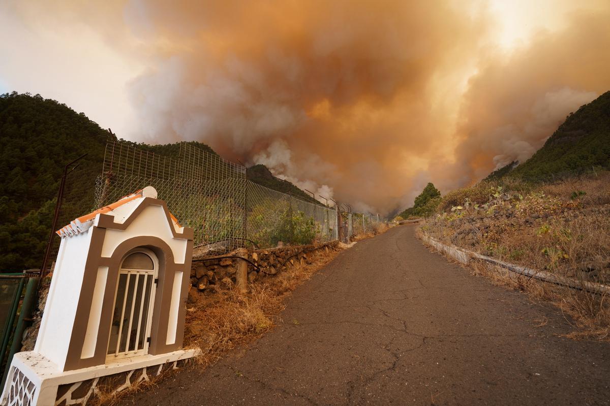 El incendio forestal de Tenerife, sin control