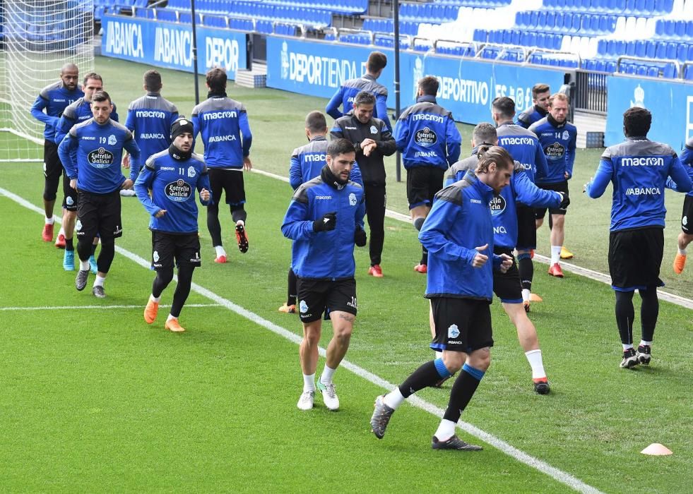 El Deportivo entrena en Riazor