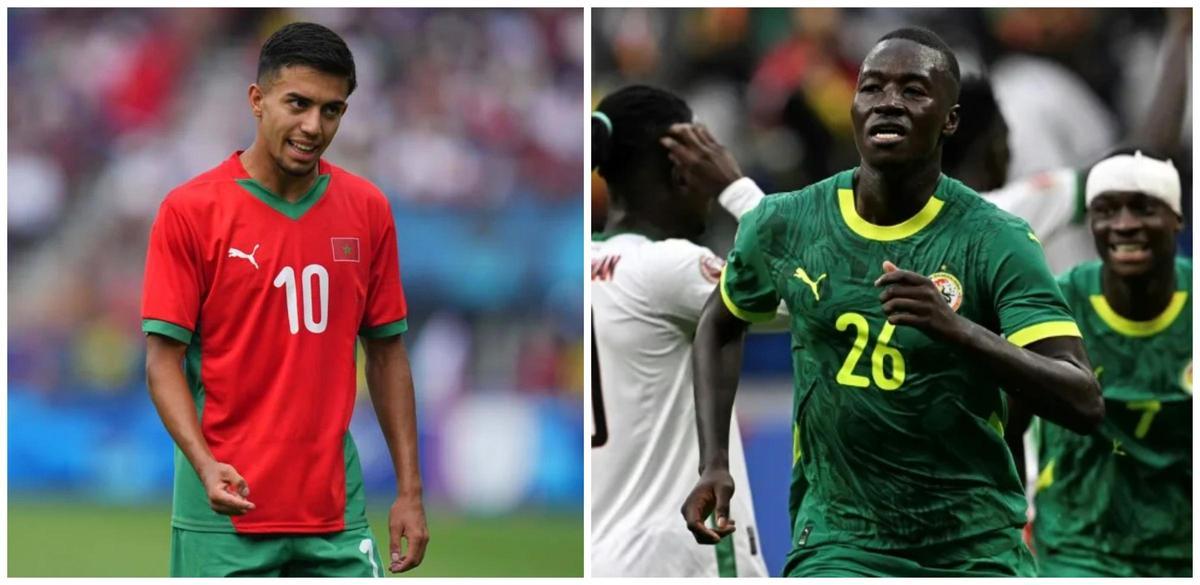 Ilias Akhomach, con Marruecos, y Pape Gueye, con Senegal, juegan este miércoles en la Copa de África.