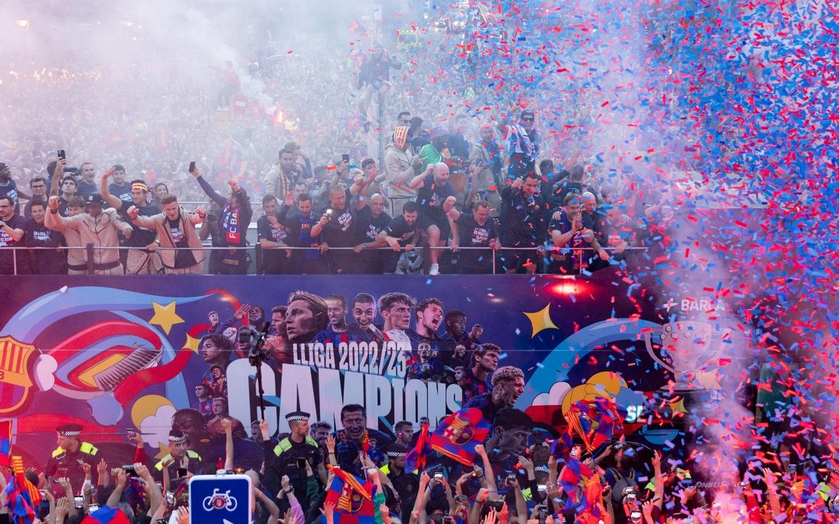 La Rúa del Barça, en imágenes: Lo que no se ha visto por TV La Rúa del Barça, en imágenes: Lo que no se ha visto por TV