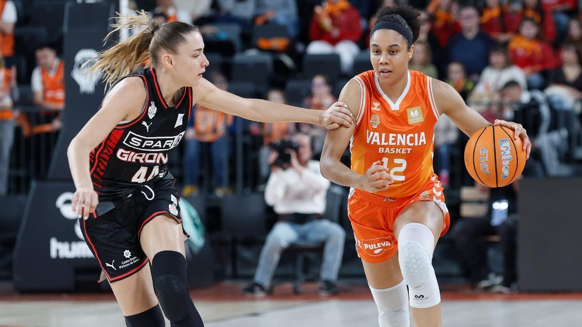 Axelle Merceron, en el partido de Liga Femenina Endesa ante Valencia Basket