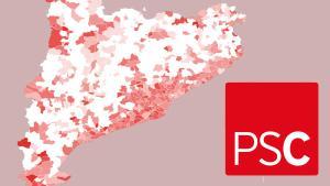 Mapa | Aquí se la juga el PSC en les eleccions municipals a Catalunya