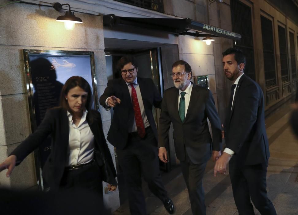 Rajoy, reunido siete horas en un restaurante