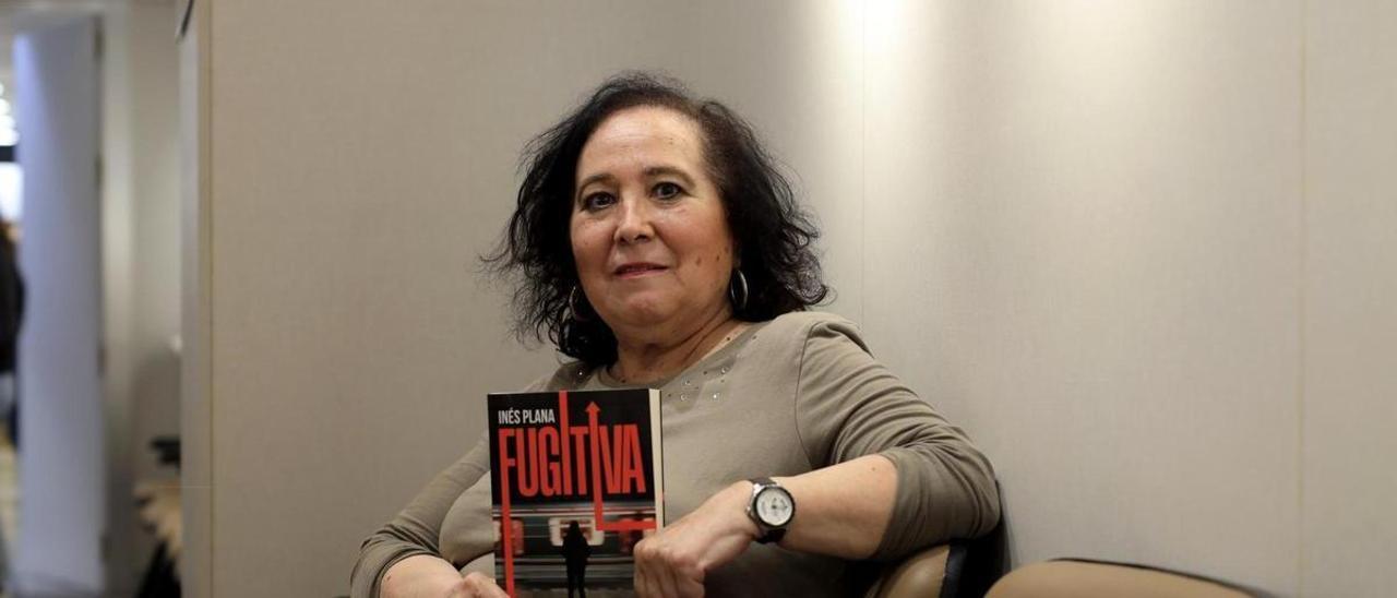 Inés Plana ha presentado esta semana su novela 'Fugitiva' en Zaragoza.