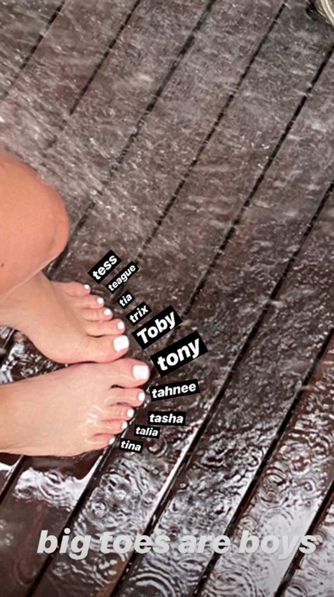 Los dedos de los pies de Kylie Jenner