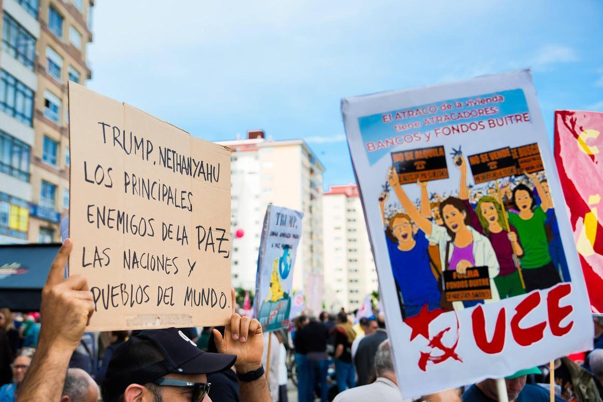 Primero de Mayo en Vigo: por la paz, mejores salarios y vivienda digna