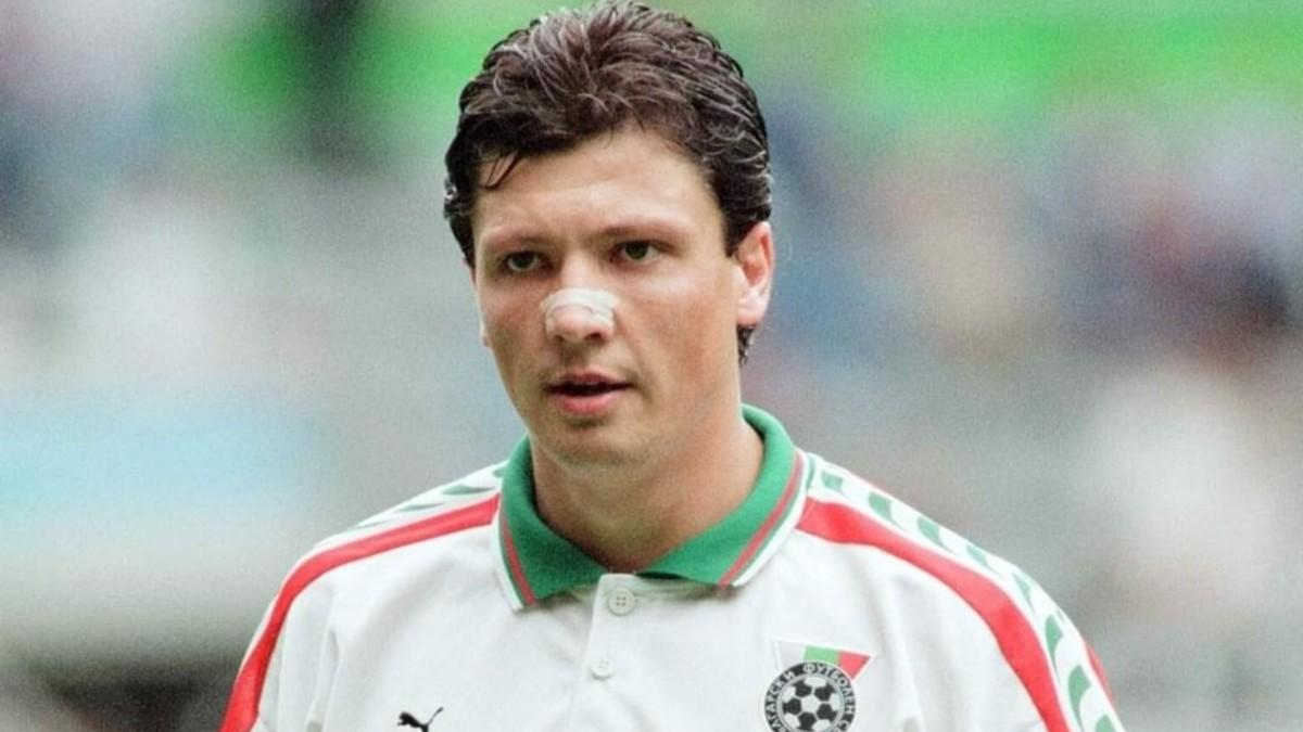 Lubo Penev, con la selección de Bulgaria
