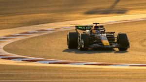 Max Verstappen en los test de pretemporada en Bahrein