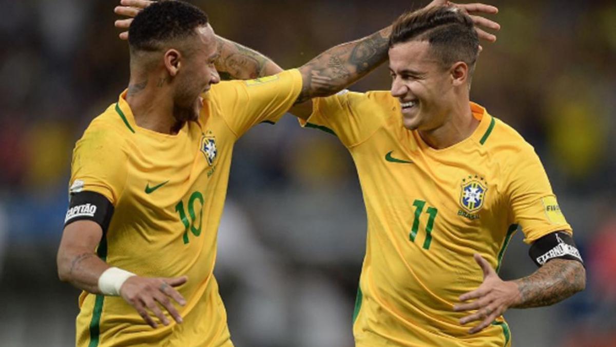 Neymar y Coutinho brillaron