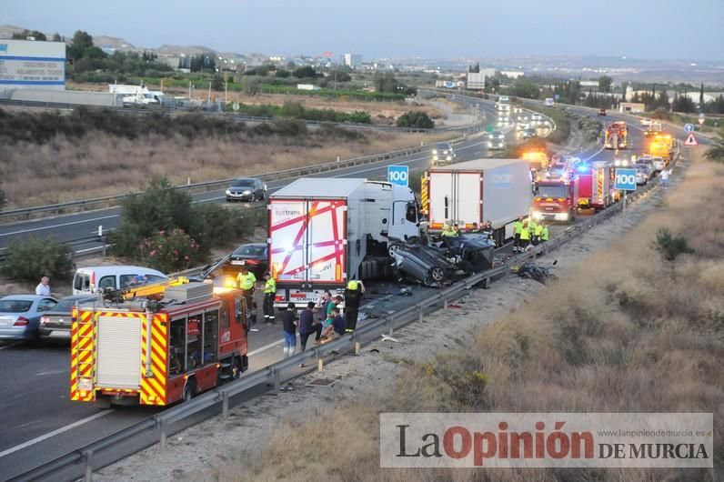 Grave accidente en Sangonera la Seca