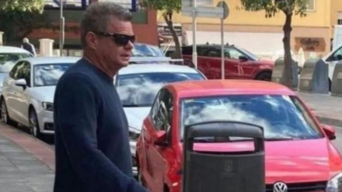 El hijastro de Ángeles Muñoz, Joakim Broberg, en Marbella.