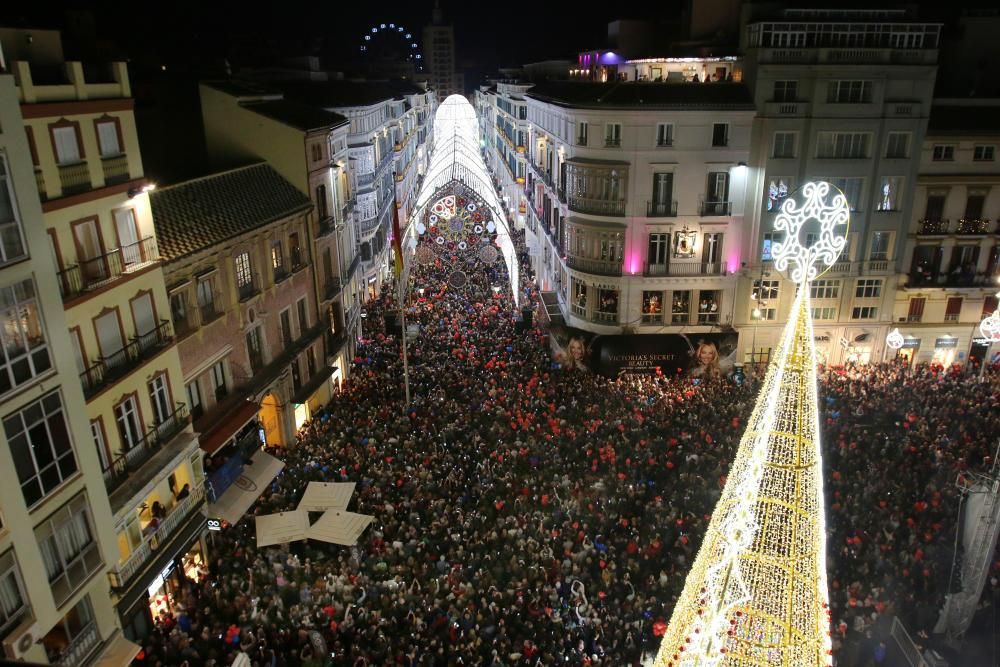 El encendido de las luces de Navidad de la calle Larios