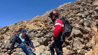 Rescatan a un senderista herido en el Parque Nacional del Teide
