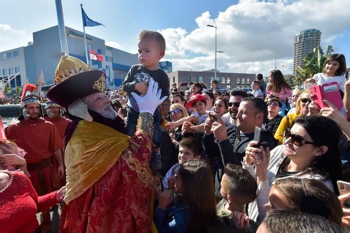 05-01-2020 LAS PALMAS DE GRAN CANARIA. Llegada de los Reyes Magos al Sanapú. Fotógrafo: ANDRES CRUZ  | 05/01/2020 | Fotógrafo: Andrés Cruz