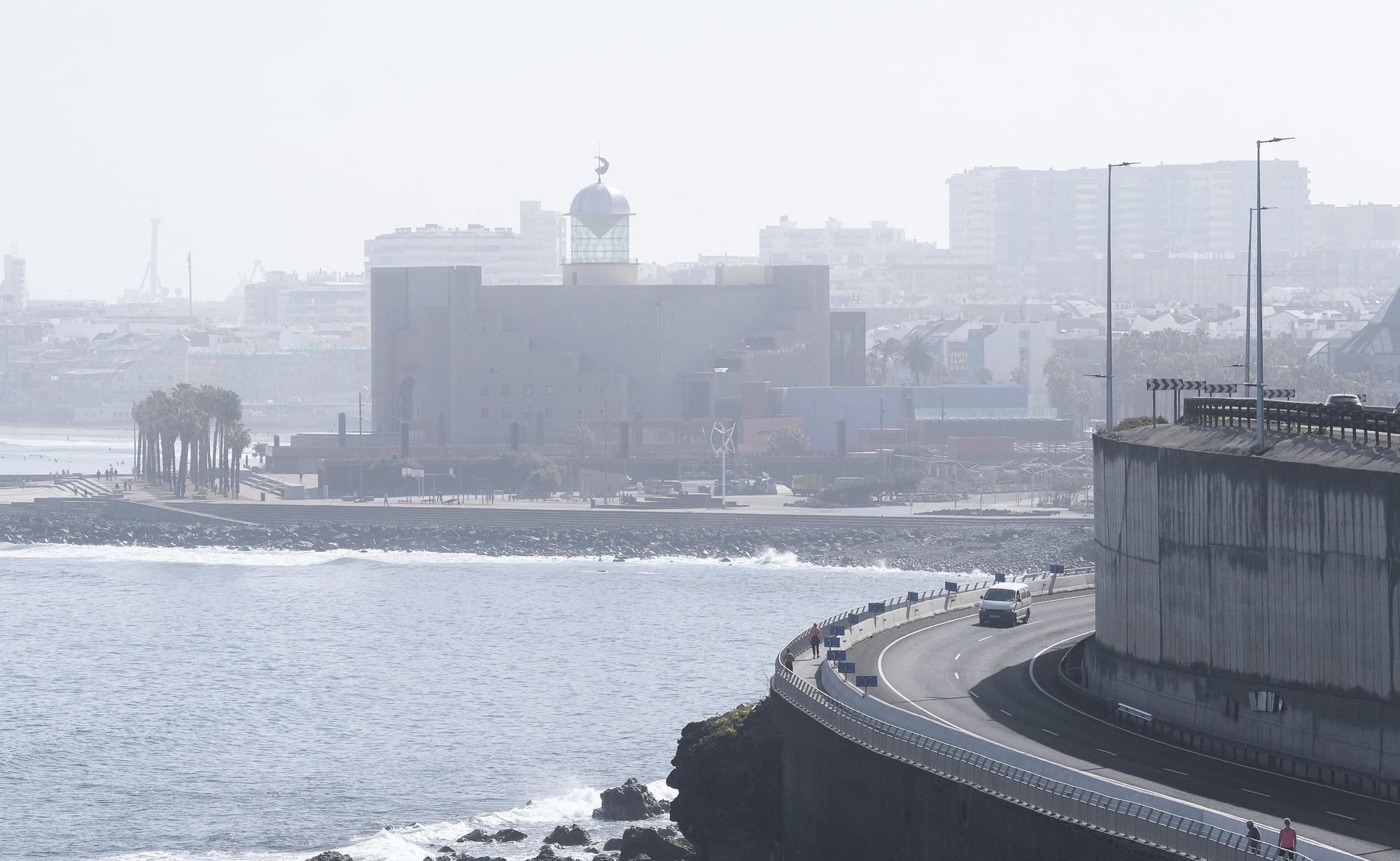 Tiempo con calima en Las Palmas de Gran Canaria