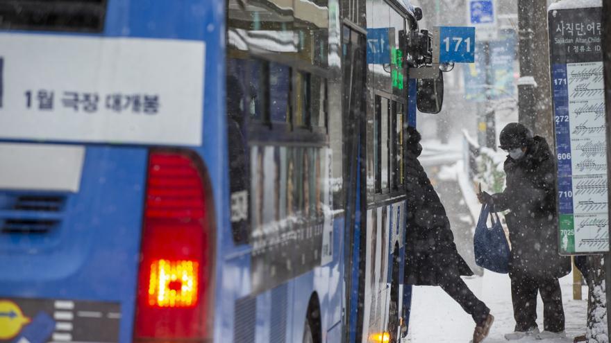 Imagen de archivo de un autobús en Corea del Sur.