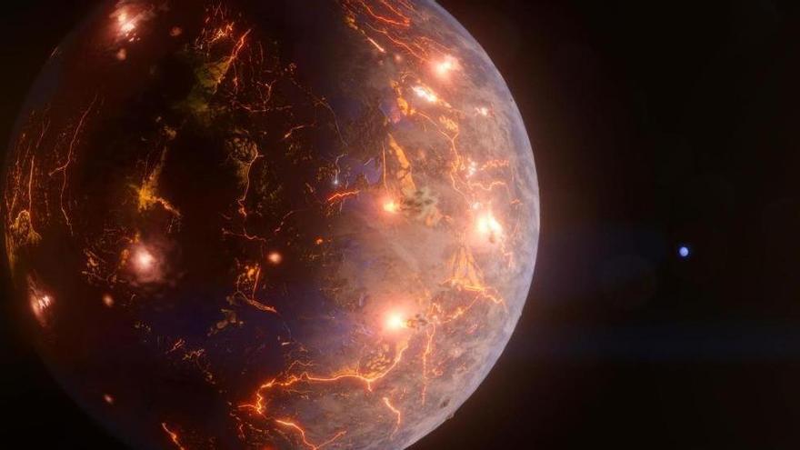 Descubren una ‘Tierra’ revestida de volcanes a 90 años luz