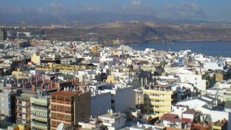 Vista de la ciudad de Las Palmas de Gran Canaria.