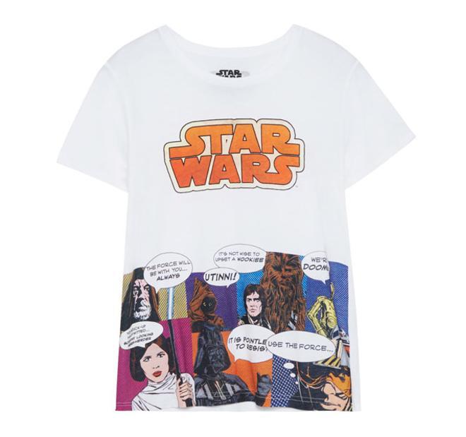 La moda se inspira en Star Wars: camiseta cómic
