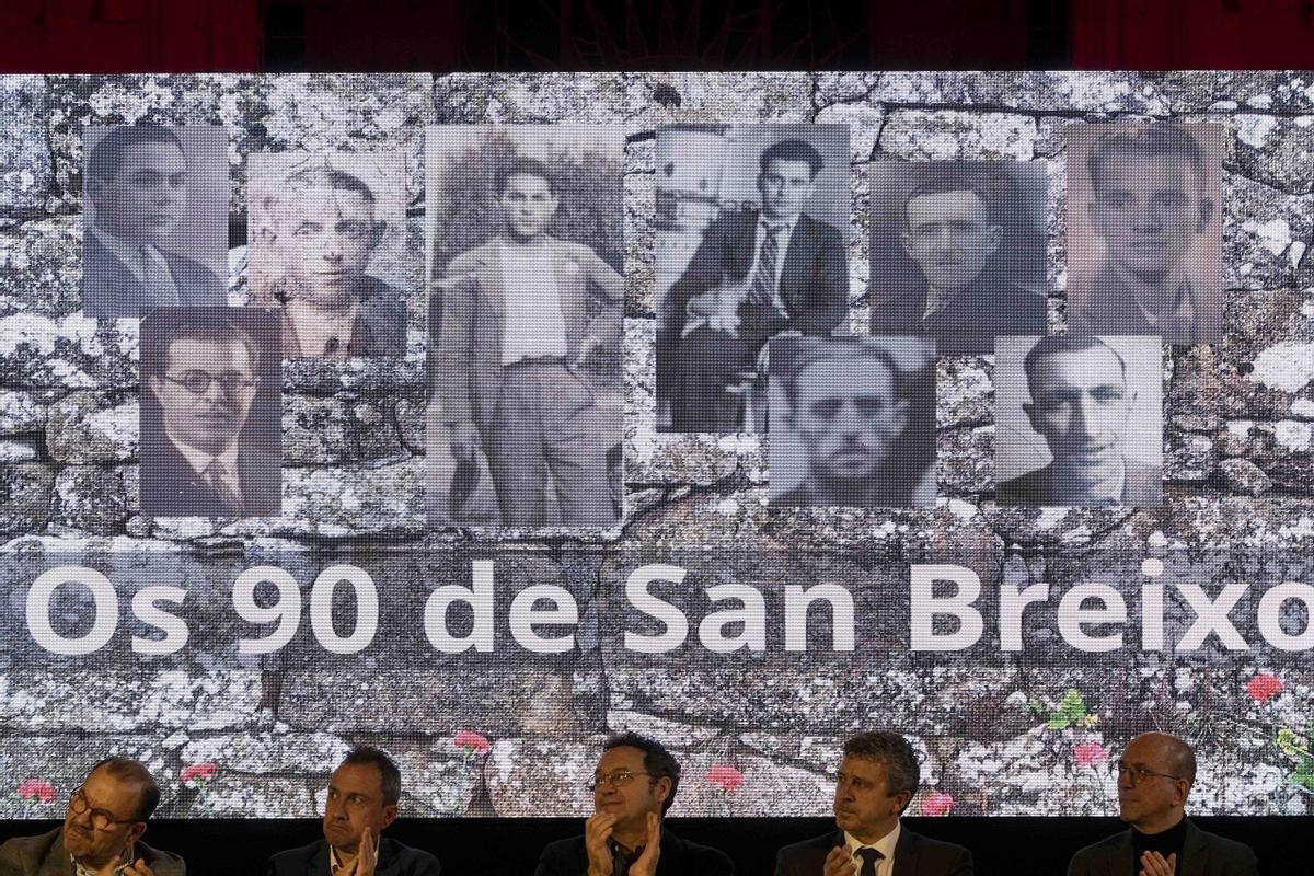 Nueve de los 90 presos de Celanova.