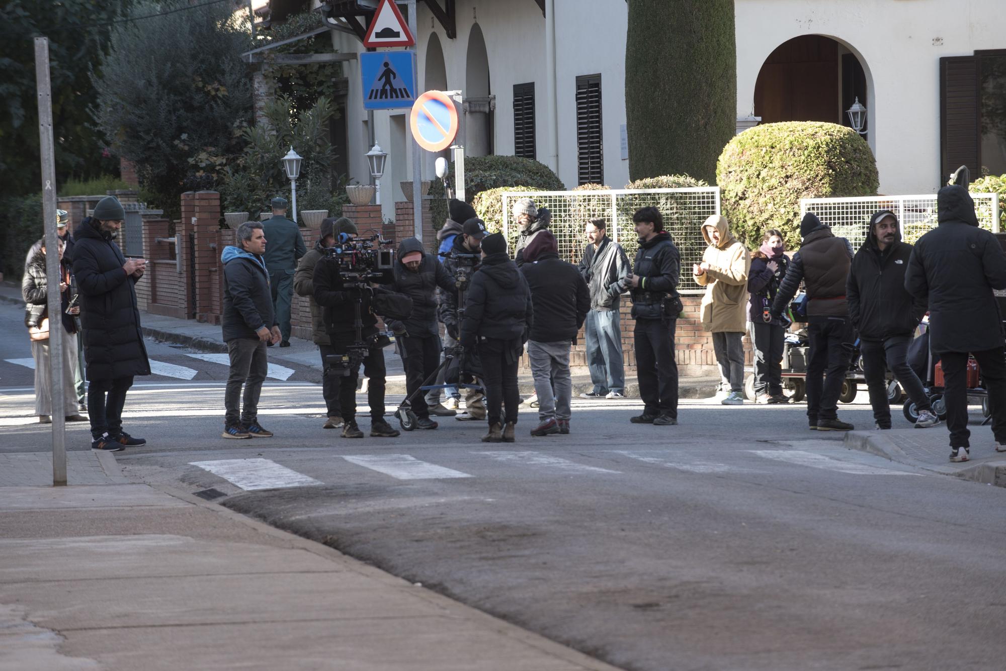 Rodatge de la sèrie 'El otro lado' a les vivendes de la Sagrada Família