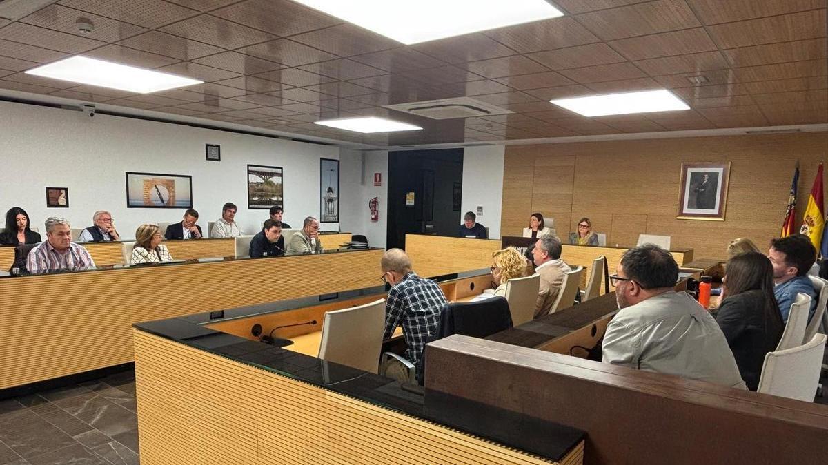 Foto del pleno sobre el estado de Almassora, este lunes.