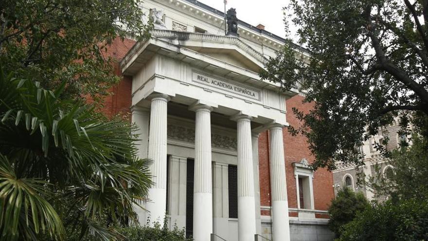 El edificio de la Real Academia de la Lengua.