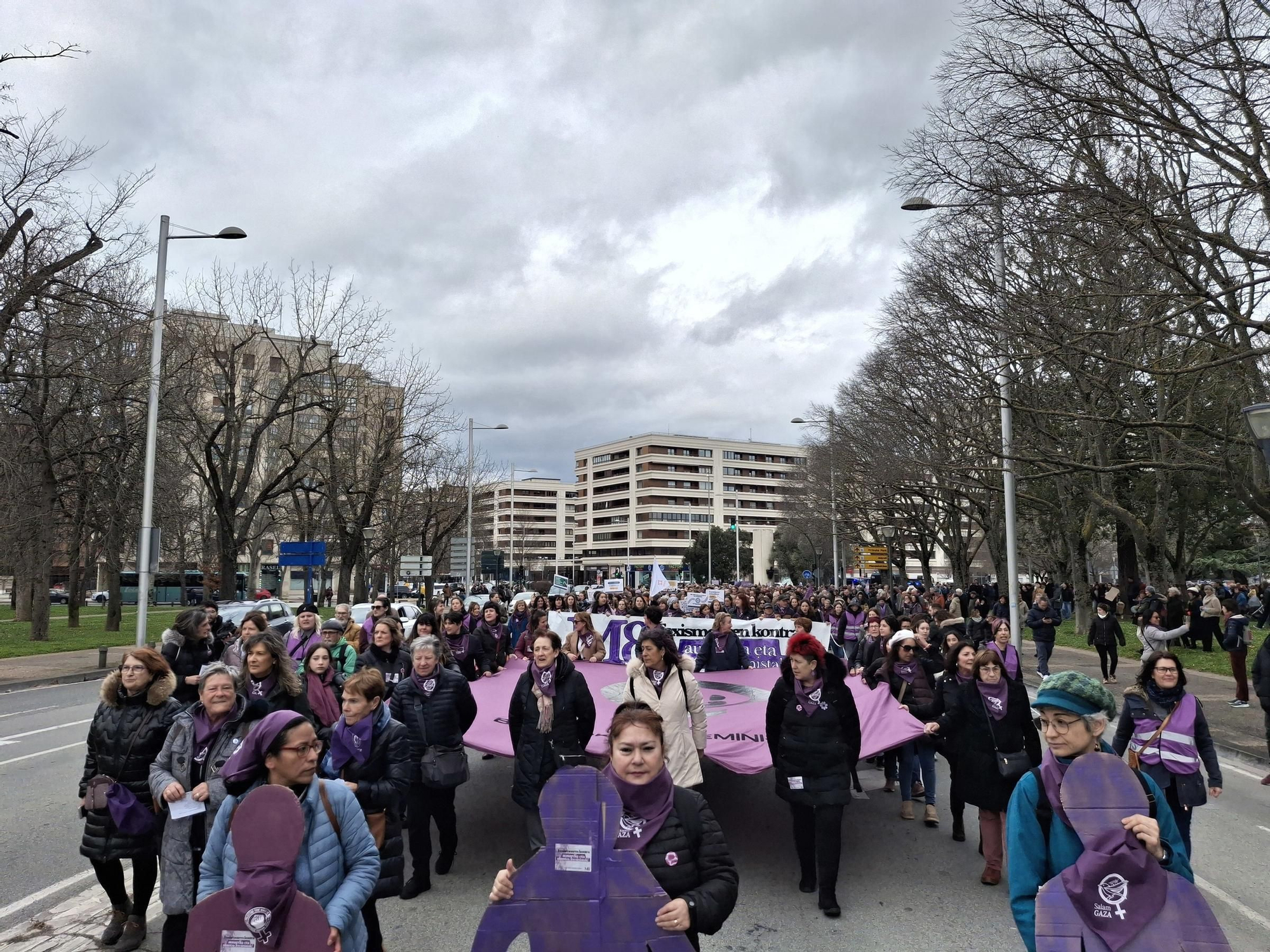 Manifestación convocada por el movimiento feminista con motivo del 8M, Día Internacional de las Mujeres.