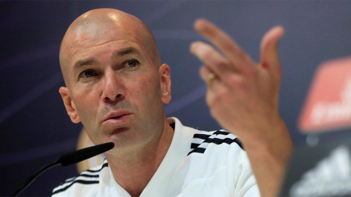 Zinedine Zidane, entrenador del Real Madrid