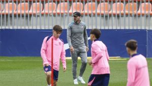 Entrenamiento del Atlético de Madrid