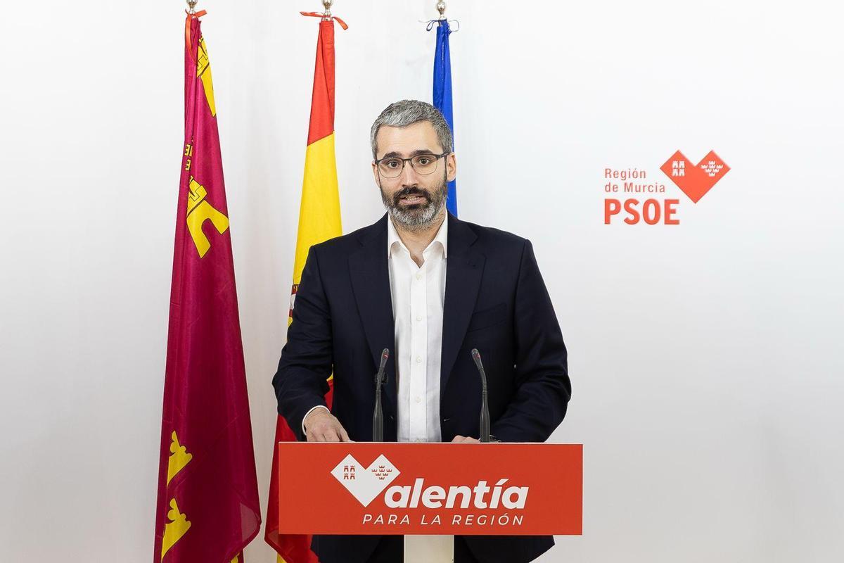 Francisco Lucas, secretario general de los socialistas murcianos.