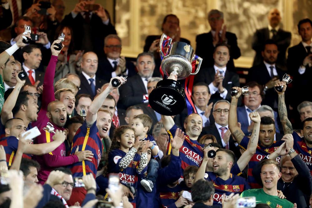 Las imágenes de la celebración del Barcelona en la Copa