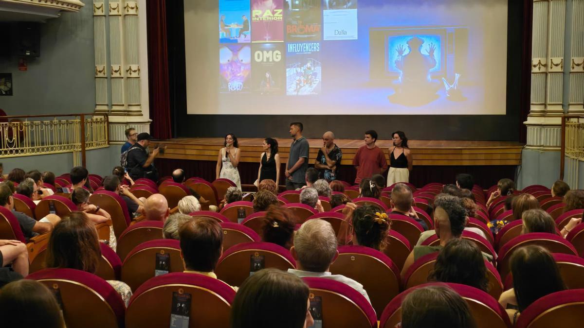 Presentación de los cortometrajes del lunes en Tarazona.