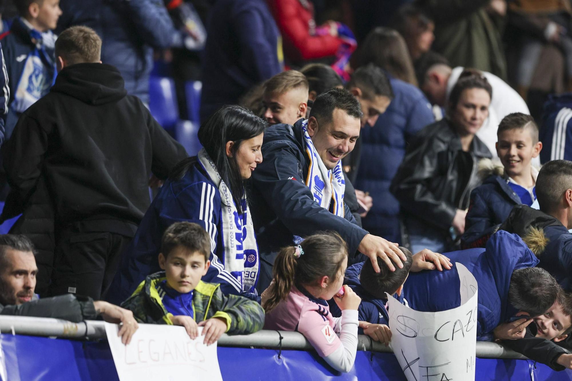 El partido entre el Real Oviedo y el Leganés, en imágenes